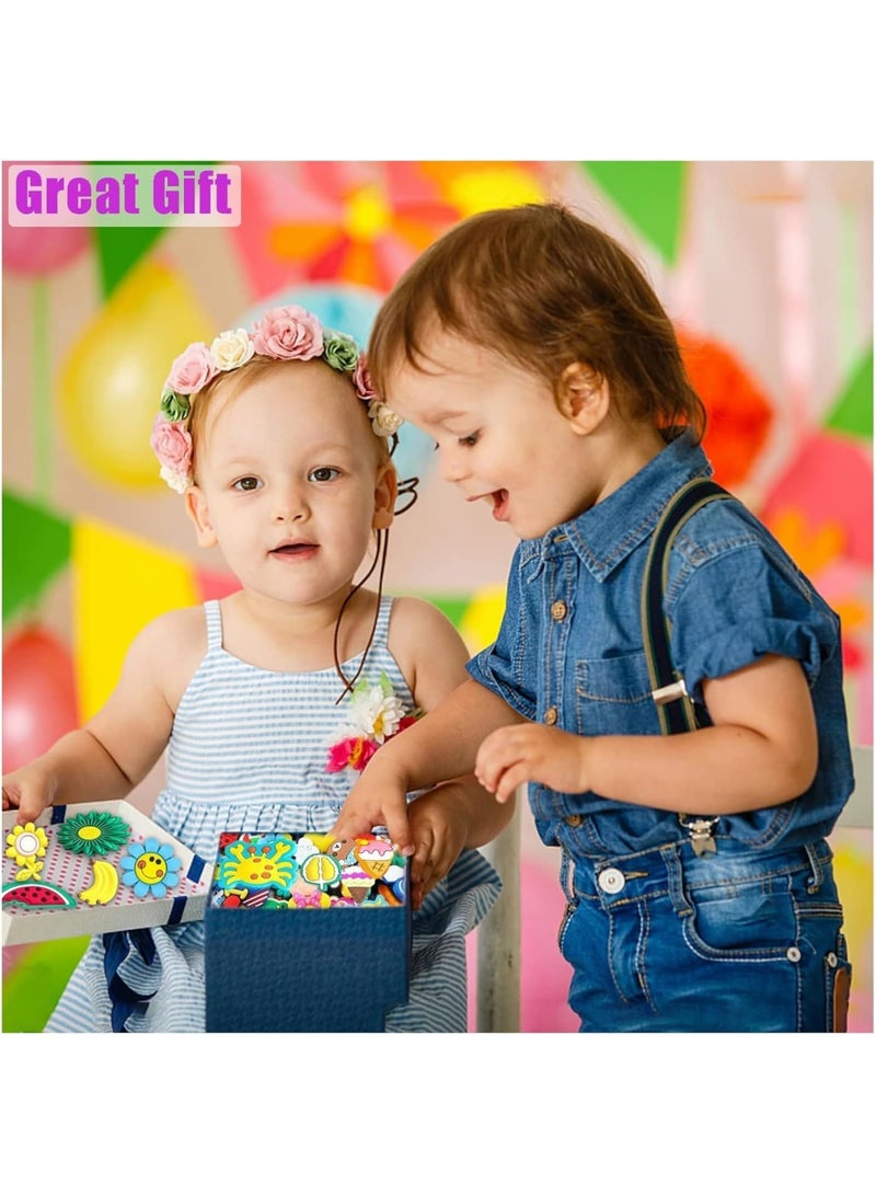 KASTWAVE 100 Pcs Colorful Cartoon Shoe Charms for Crocs - Fun PVC Accessories for Kids, Adults & Parties, IdealBirthday Gifts & Collectibles - Image 2