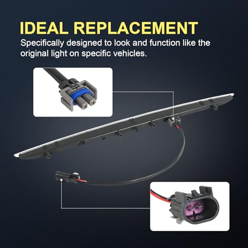 RALZAOTO 923-133 3rd Brake Light LED High Mount Stop Light Compatible with Ford Edge 2015-2020 Replace FT4Z13A613A Third Brake Light - Image 4