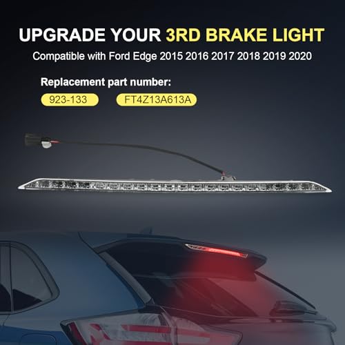 RALZAOTO 923-133 3rd Brake Light LED High Mount Stop Light Compatible with Ford Edge 2015-2020 Replace FT4Z13A613A Third Brake Light - Image 2
