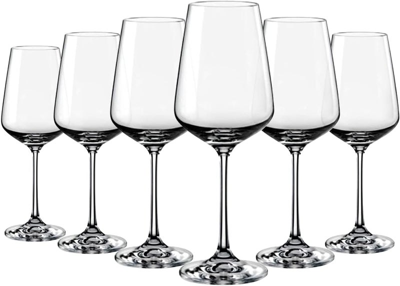 KOXIN-KARLU Unbreakable Classic 18 ounce All-Purpose Plastic Stem Wine Glasses Acrylic Glasses, Set of 6 Clear - Image 1
