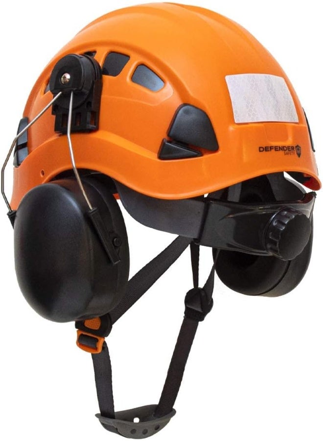 Defender Safety Defender Safety H1 Helmet Attachable Ear Muffs, 24dB ANSI Ear Protection for Construction with Hard Hat Mounting Adaptors  - Image 3