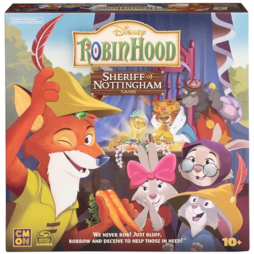 Spin Master Games Disney Robin Hood Sheriff of Nottingham Family Board Games Disney Board Games for Family Night 35 Players for Ages 10 Up - Image 1