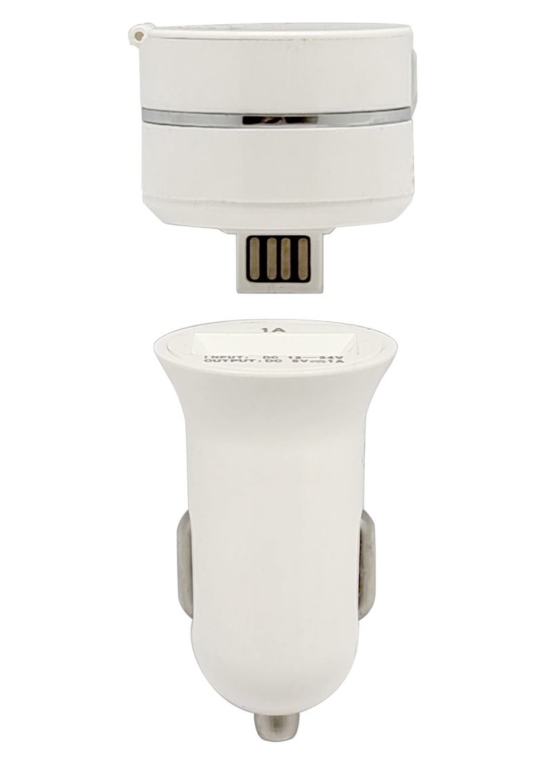 Generic - Smart Car Charger with Built-in Cable Lightning, 30-Pin and Micro USB for iPhone, iPad and Android - Image 1