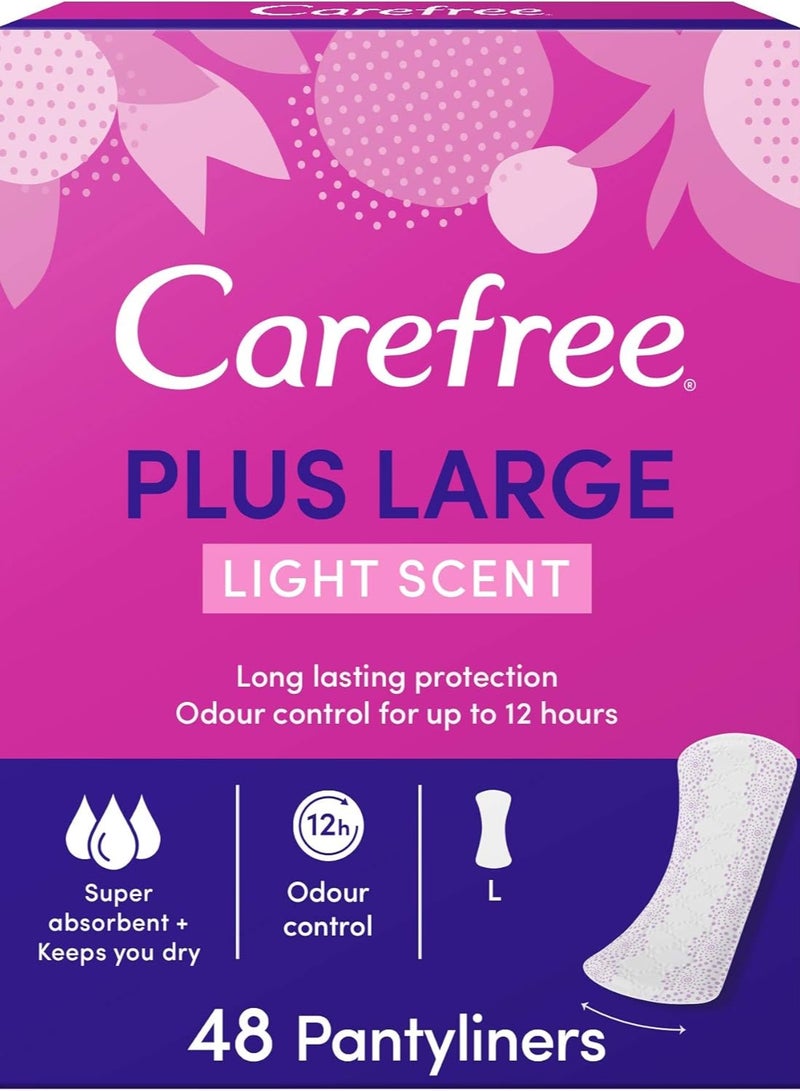 كيرفري بلس  فوط  كبيرة الحجم، عطر خفيف - عبوة من 48 قطعة