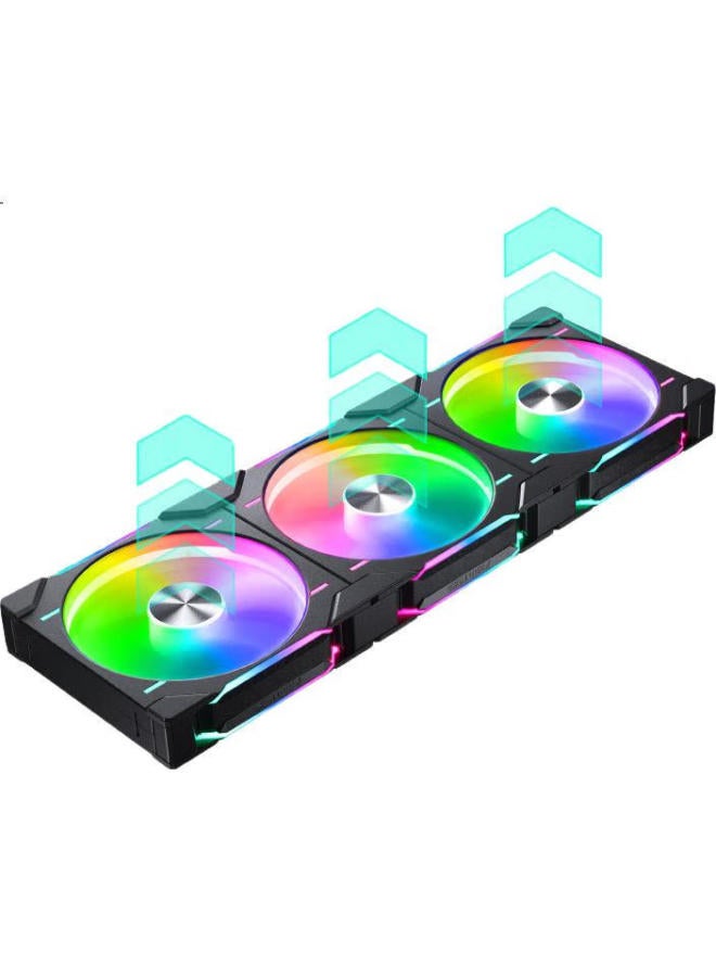 Phanteks D30 Building Block Edition Anti-Leaf 14Cm Black Case Water Cooling Radiator Argb Temperature Control Fan (30Mm Thick, Hidden Screws, Cable-Free Assembly, 3-Piece Set) - Image 2