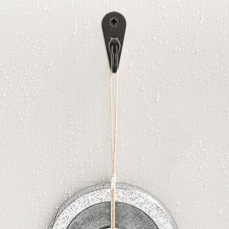 24 Pcs Matte Black Aluminum Alloy Wall Hooks For Coat Hat Bathroom Closet Entryway - Image 4