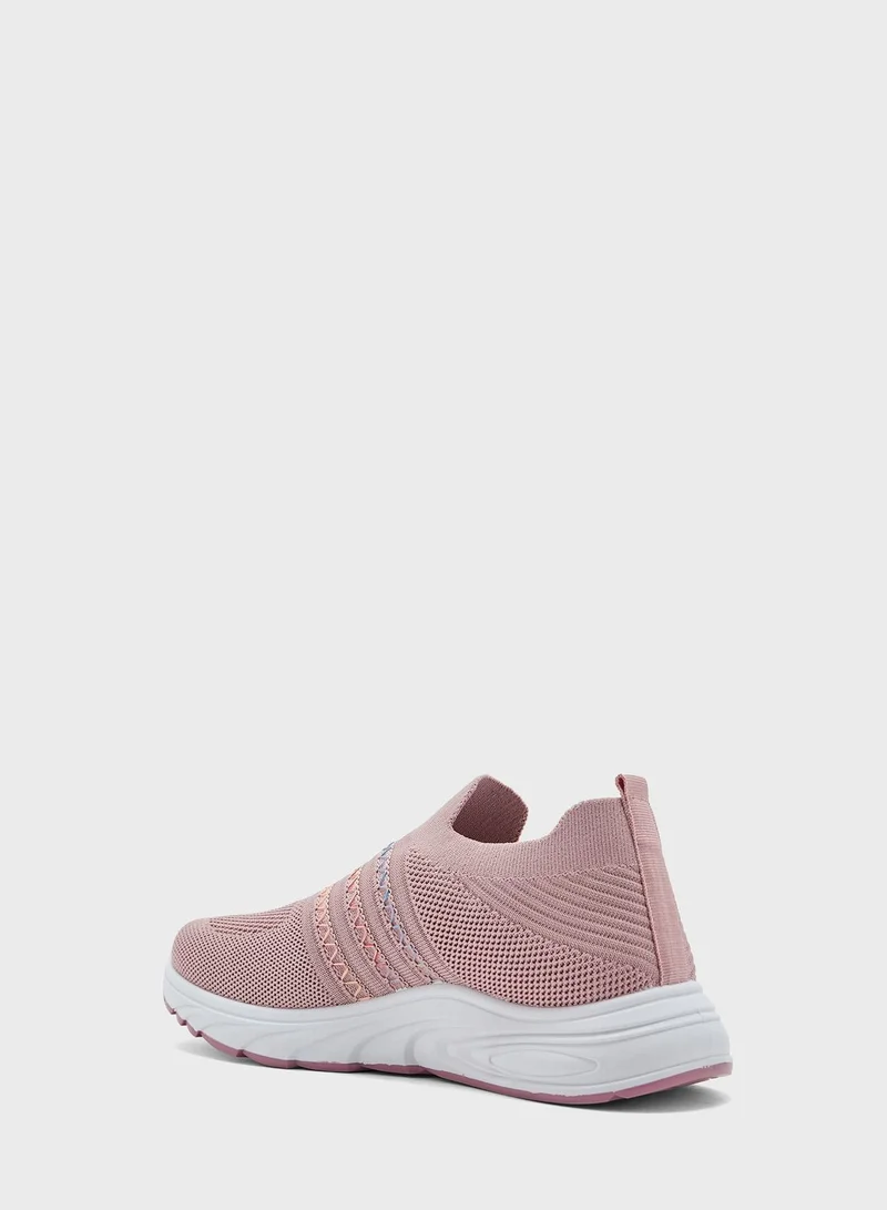 Ginger Zig Zag Detail Comfort Shoe