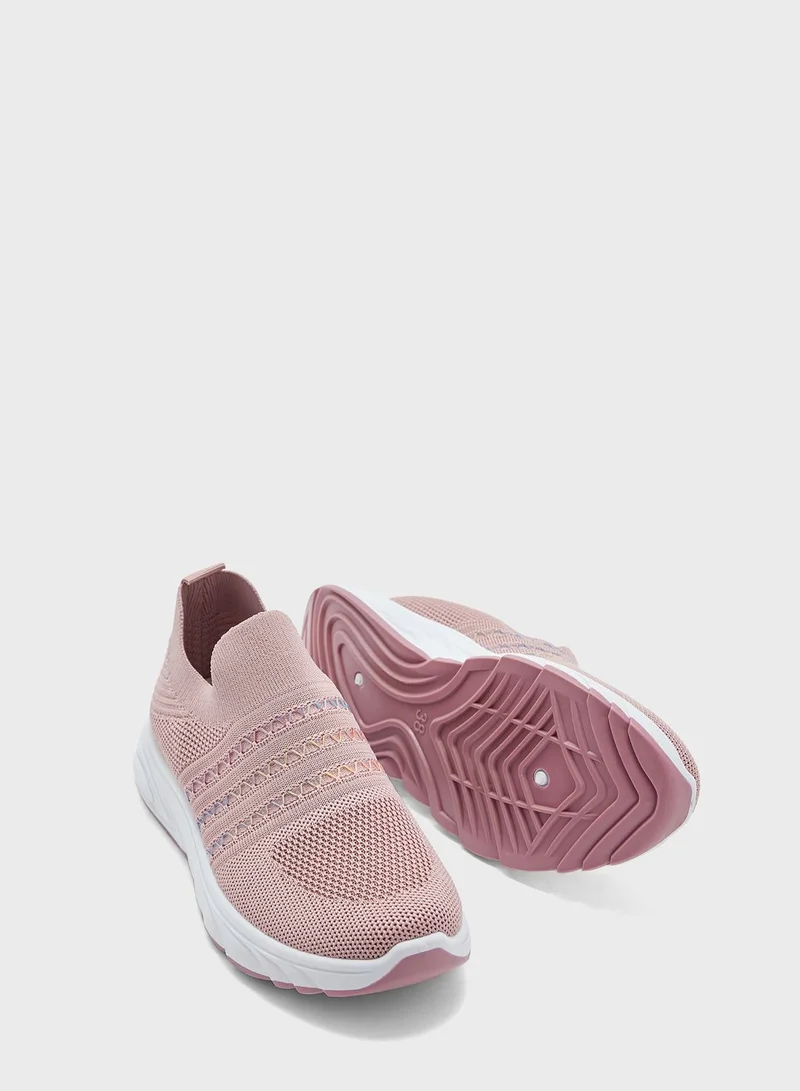 Ginger Zig Zag Detail Comfort Shoe