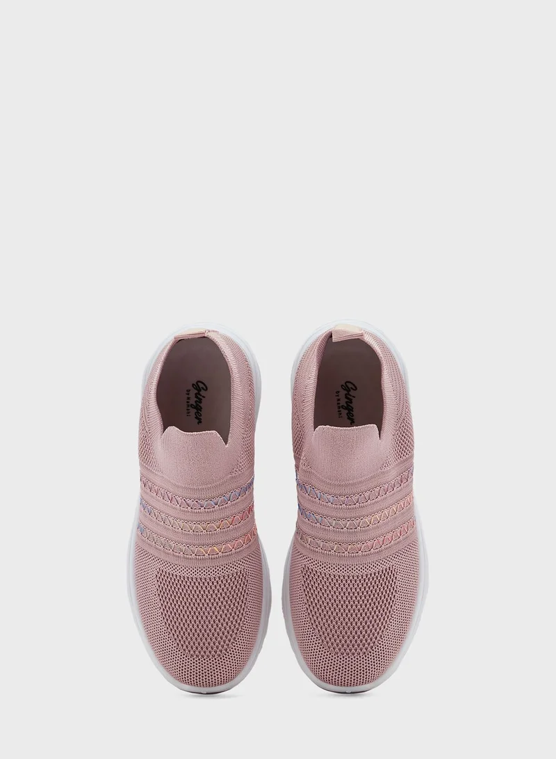Ginger Zig Zag Detail Comfort Shoe