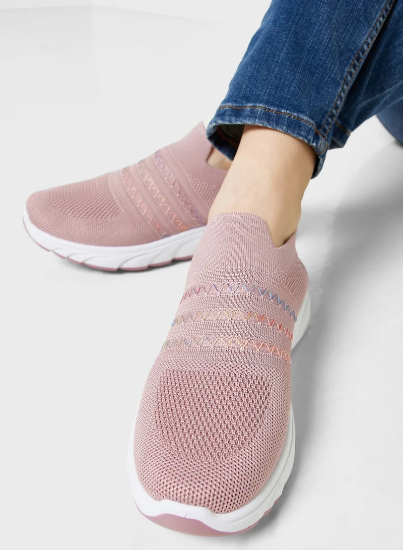 Ginger Zig Zag Detail Comfort Shoe