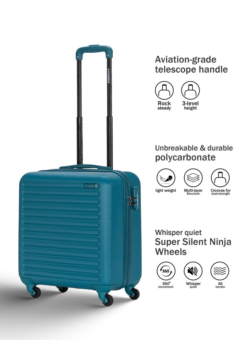 ستارجولد حقيبة سفر بمقصورة ذات 4 عجلات ذات جوانب صلبة مع قفل رقم 16 بوصة - Image 2