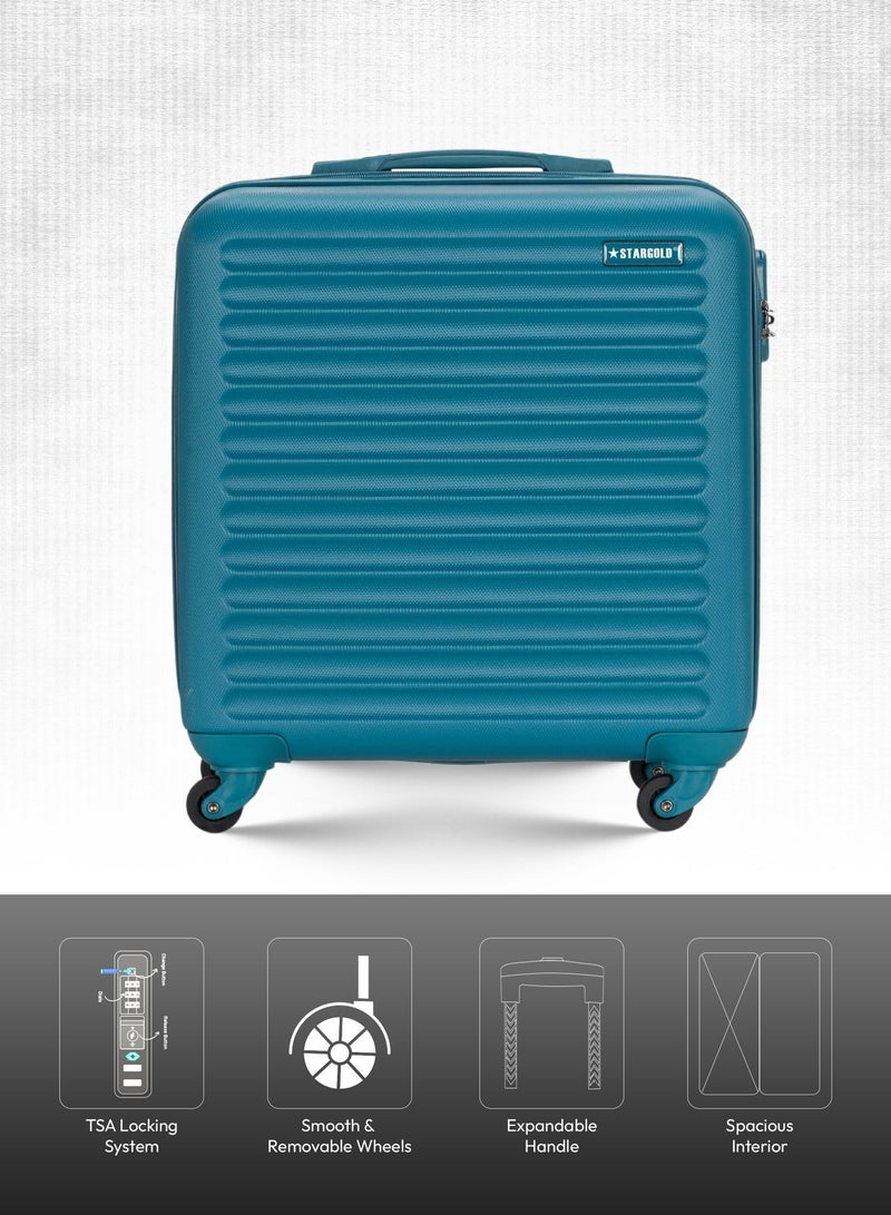ستارجولد حقيبة سفر بمقصورة ذات 4 عجلات ذات جوانب صلبة مع قفل رقم 16 بوصة - Image 3