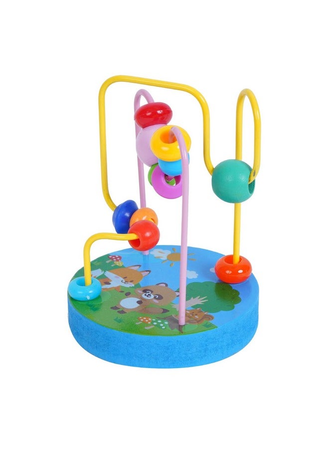 Wooden Bead Maze Colourful Roller Coaster Toy Toys for Kids Kids Toys Kids Games Indoor Games Kids Toys for 2-5 Years Kids Games Toys for 3 Year Old Boy Toys for 3+ Year Old boy (3)  - Image 1
