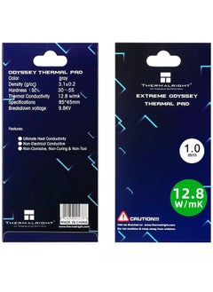 Thermalright Thermal Pad 1mm 12.8 W/mK, 85x45x1mm, Non Conductive Heat Resistance, Odyssey Silicone Thermal Pads for PC PS5 PS4 Laptop Heatsink GPU/CPU/SSD/VRAM/LED Cooler  - Image 1