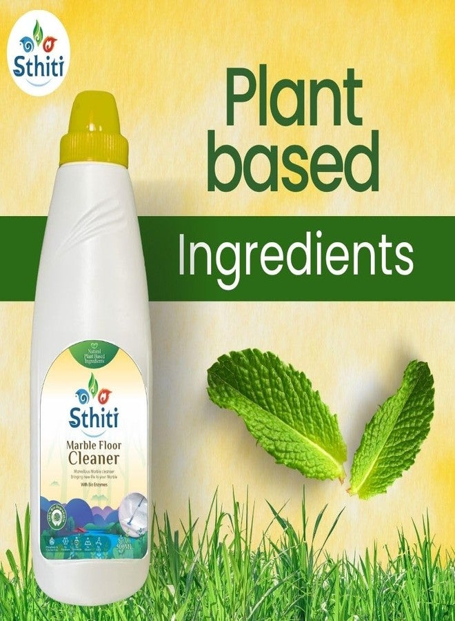 STHITI ECO Marble Floor Cleaner - Safe for Italian & Indian Marble | pH Neutral Formula | Preserves Shine & Surface Life | Non-Toxic, Plant-Based | Natural Oil Spearmint & Eucalyptus Aroma | 1000 ml - Image 4