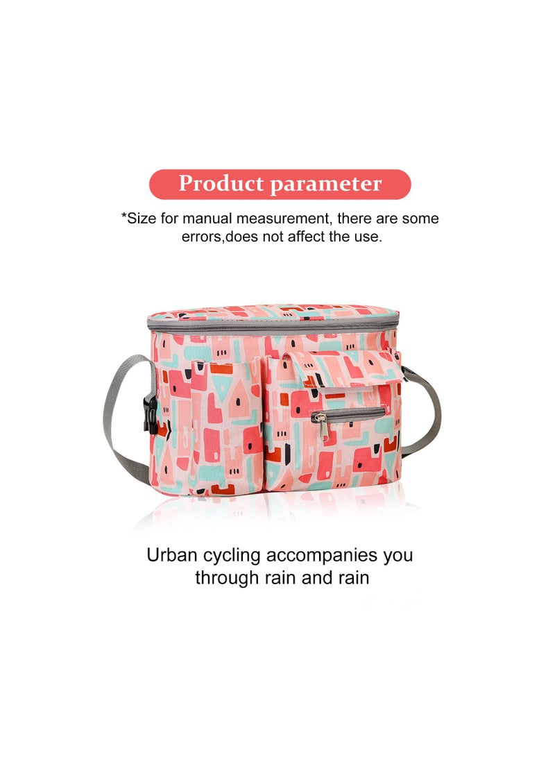 SOLARAE منظم عربة أطفال عالمي، حقيبة منظم عربة أطفال محمولة، حقيبة منظم عربة أطفال مقاومة للماء، حقيبة تخزين لعربات الأطفال لحمل زجاجات الماء، الهواتف المحمولة، الألعاب، مع طلاء PU مقاوم للاحتكاك (1 عبوة) - Image 5