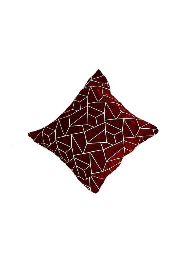 Dazzling DECOR L Shape Velvet Sofa Cover Set - Printed Sofa Back Slip Covers Panels 3 and 2 and 1 Seater Cover for Long Sofa Couch - Premium Slip Cover Protector with Cushion Covers, Maroon_1001 - Image 5