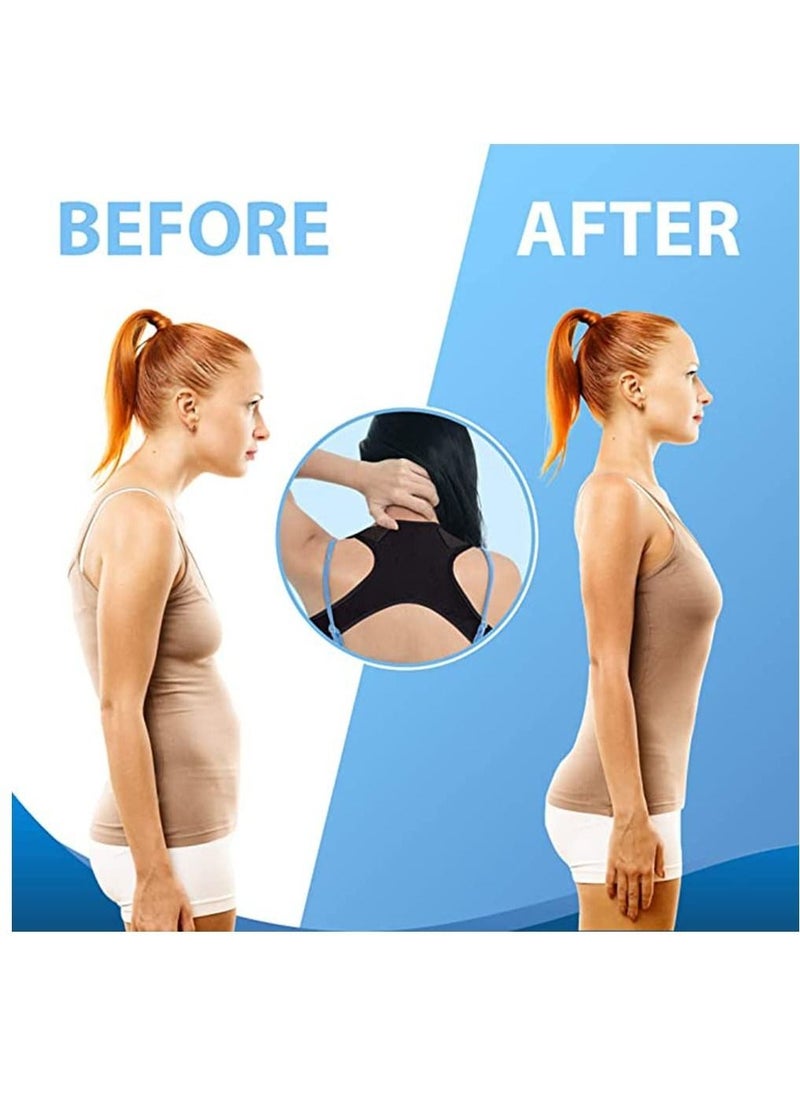 SYOSI Adjustable Back Straightener, Back Brace, Posture Support, Posture Brace, Upper Back Brace for Clavicle to Support Neck, Back and Shoulder  - Image 2