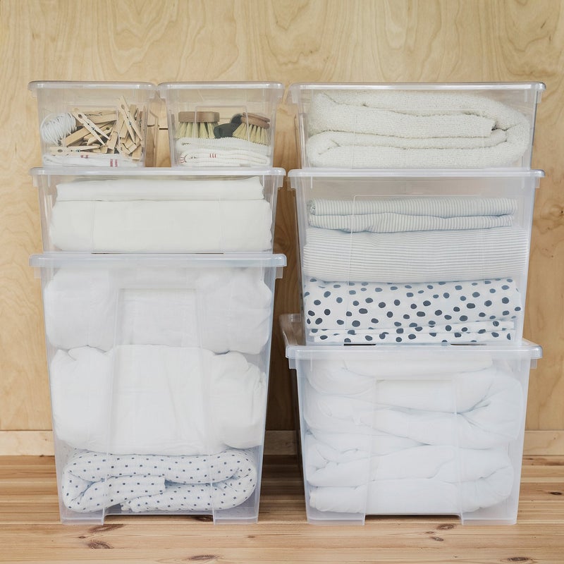 Baitique Transparent Storage Box with Lid, 28x20x14 cm, 5 L - Image 5