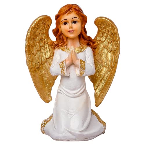 Newven Angel showpiece Idol Catholic Wall Decorative Christian Statues Figurine for Home Decor Craft Gifts for House Warming for Living Room 8 Inch - Image 3