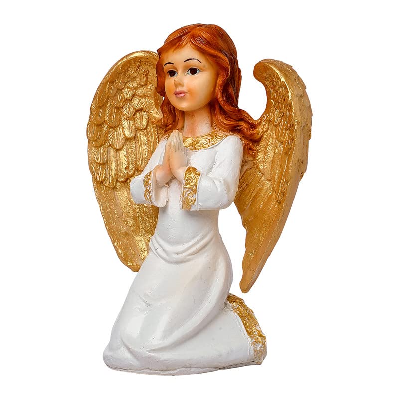 Newven Angel showpiece Idol Catholic Wall Decorative Christian Statues Figurine for Home Decor Craft Gifts for House Warming for Living Room 8 Inch - Image 5
