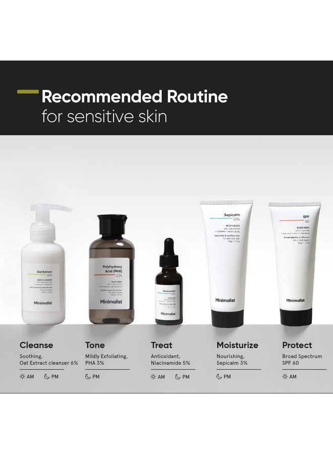 منيماليست غسول وجه لطيف بخلاصة الشوفان ٦٪؜ للبشرة الحساسة والجافة والمجففة | حمض الهيالورونيك يوفر الترطيب | للنساء والرجال | ١٢٠ مل / ٤ أونصة سائلة  - Image 4