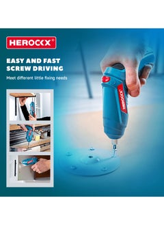 HEROCKX Electric Screwdriver Set, 47 In 1 Usb Rechargeable 1800Mah Screwdriver Gun Twistable Handle, 3.6V HEROCKX Drill Screwdriver Bits Set With Built-In Led  - Image 4