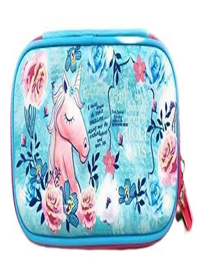 FunBlast Metal Pencil Box Case with Pencil, Eraser, Sharpener Stationery Set – Double Layer Unicorn Pencil Case Stationary Organizer for Kids – Birthday Return Gift for Kids (Unicorn) - Image 1