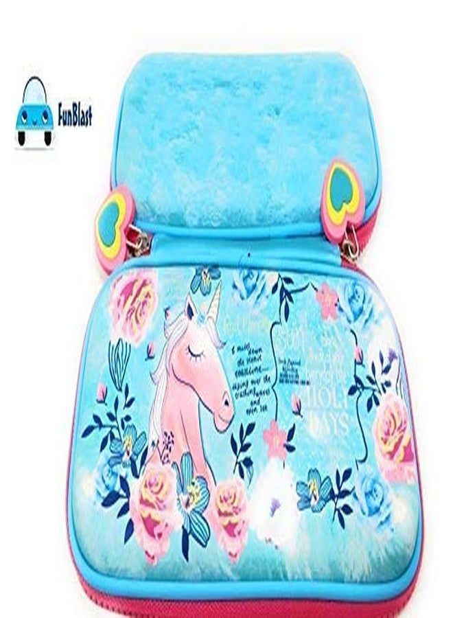 FunBlast Metal Pencil Box Case with Pencil, Eraser, Sharpener Stationery Set – Double Layer Unicorn Pencil Case Stationary Organizer for Kids – Birthday Return Gift for Kids (Unicorn) - Image 3