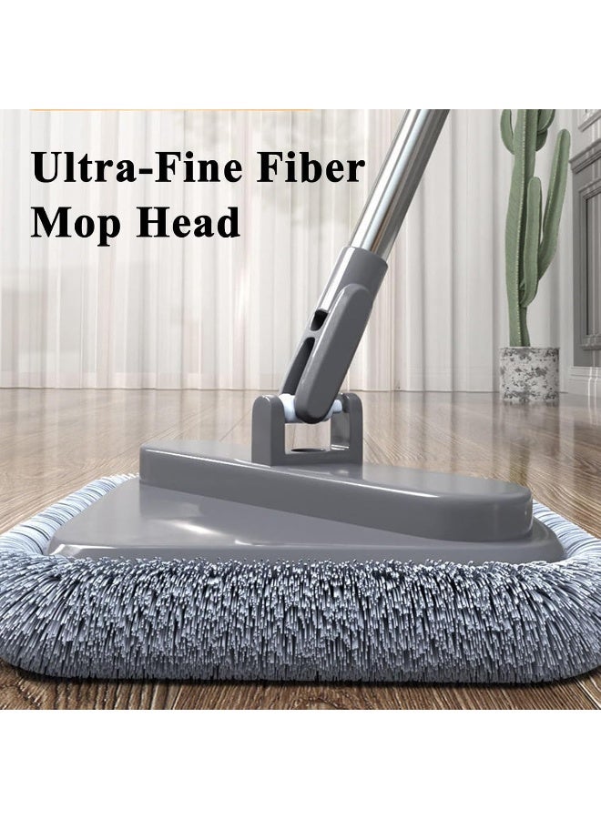 ALEjon Spin Mop M16, Self Wash Spin Mop M16, Spin Mop Set, Mop and Bucket, Square Head Mop, Spin Mop Buckets Separate Clean and Dirty Water, 360 Degree Rotatable Adjustable Cleaning Square Spin Mop (A) - Image 5