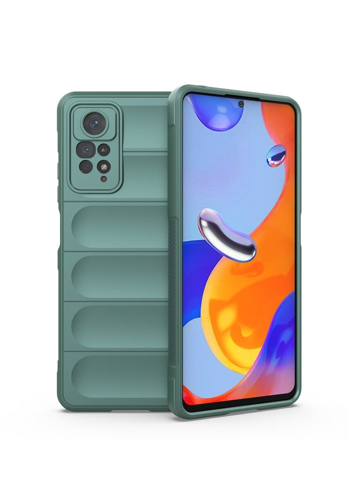هناك حافظة سيليكونية سائلة ولينة بتصميم غير لامع تغطي ظهر هاتف Xiaomi Redmi Note 11 Pro 5G، توفر حماية 360 درجة للكاميرا، وتم تصميمها خصيصًا لهاتف Xiaomi Redmi Note 11 Pro 5G.