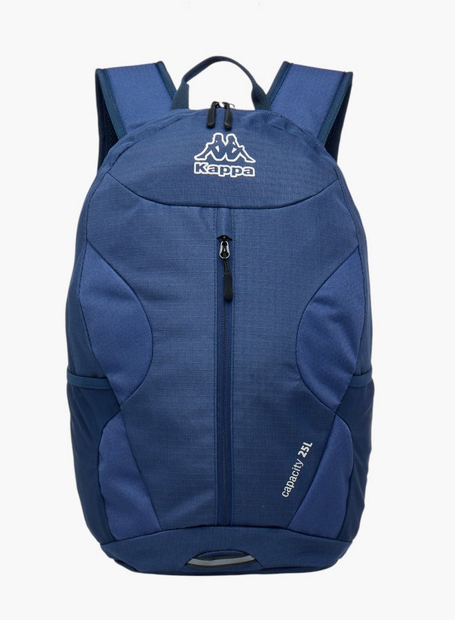 كابا حقيبة ظهر بطبعة شعار مع أحزمة قابلة للتعديل وإغلاق بسحاب - Image 1