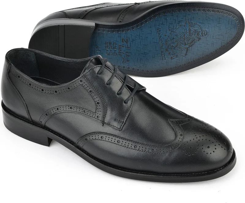 Ziya , Men's Leather Classic Shoes 1511027Z409 Black