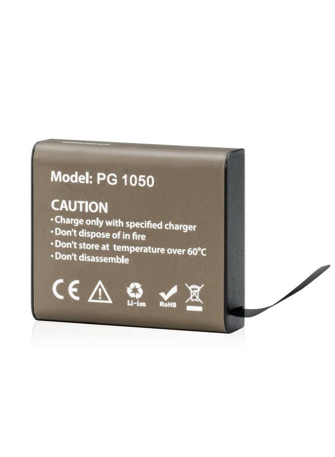 Akaso 2 × 1050 مللي أمبير بطارية مع شاحن مزدوج USB لـ EK7000 / EK7000 برو / Brave4 - Image 4