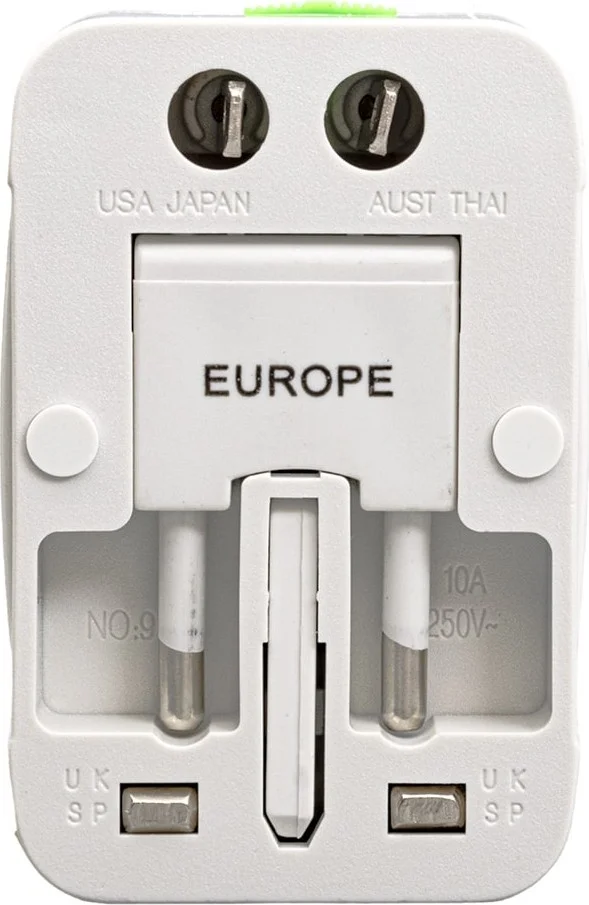 Angel Of Life Powermaster PM-2886 Universal Multiple Socket Converter Travel Adapter (125V-250V-6A-13A)