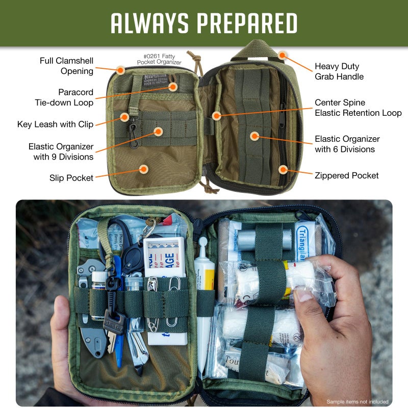 Maxpedition Maxpedition Medium Fatty Pocket Organizer (OD Green)  - Image 5
