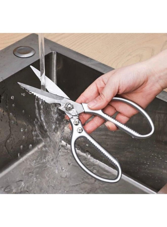 Kitchen Scissors, food scissors,Premium Stainless Steel Solid Kitchen Shears for Meat, Seafood, Chicken, Vegetables, Herbs, BBQ, Bottle Opener, - Image 4