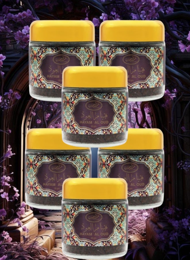 MARAHIB 6 Pieces Hayam Al Oud 30g - Image 1