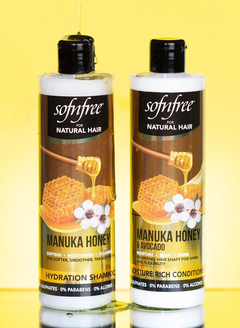 سوفن فري شامبو وبلسم عسل المانوكا والأفوكادو 350*2 مل - Image 2
