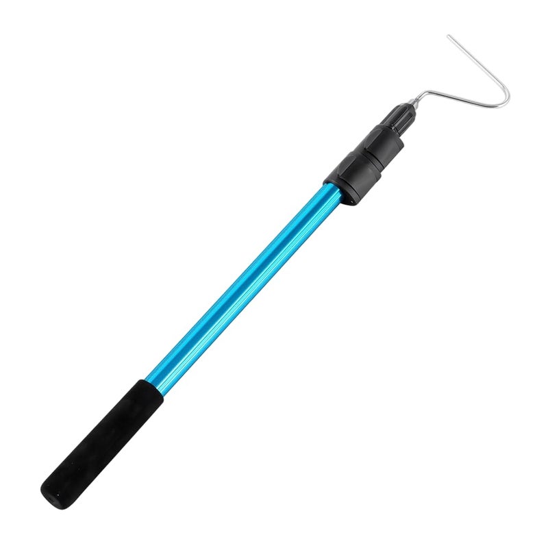 HASTHIP ® 116cm Telescopic Hook for Garbage Lifting, Stainless Steel Hook Pole, Anti-Slip Outdoor Retrieval Tool for Catching Handling Grabber Separate Small Objects - Image 1
