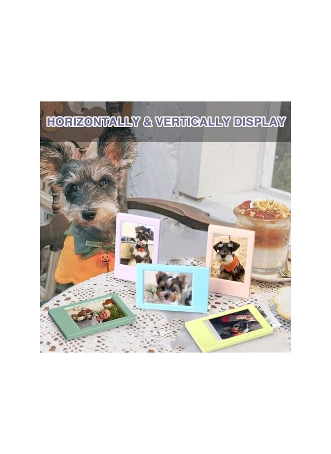 The Bros Mini Picture Frame for Instax Mini, 3'' Film-Colorful for Polaroid 2.15 x 3.4 Photo, Living Room Bedroom Study Table Frame (7 Pack)  - Image 2