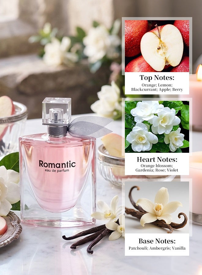 FLOWER OF STORY 3-Piece Women Eau de Parfum Gift Set, Perfect Gift for Birthday Holiday Anniversary, Romantic Long-Lasting Fragrance Mini Perfume Sampler Collection Kit - Image 5