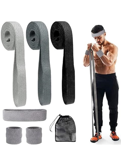Long Resistance Bands Set, Fabric Exercise Bands for Working Out, 3 Pack Pull up Assistance Bands, Stretch Bands, Resistance Loop Bands for Training, Physical Therapy, Home Gym Workouts