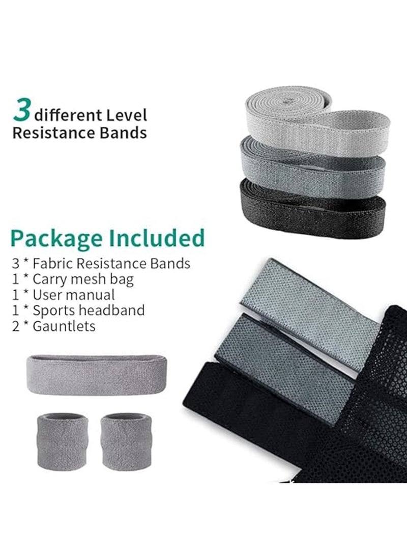 ARCHAEOPTERYX - Long Resistance Bands Set, Fabric Exercise Bands for Working Out, 3 Pack Pull up Assistance Bands, Stretch Bands, Resistance Loop Bands for Training, Physical Therapy, Home Gym Workouts - Image 1