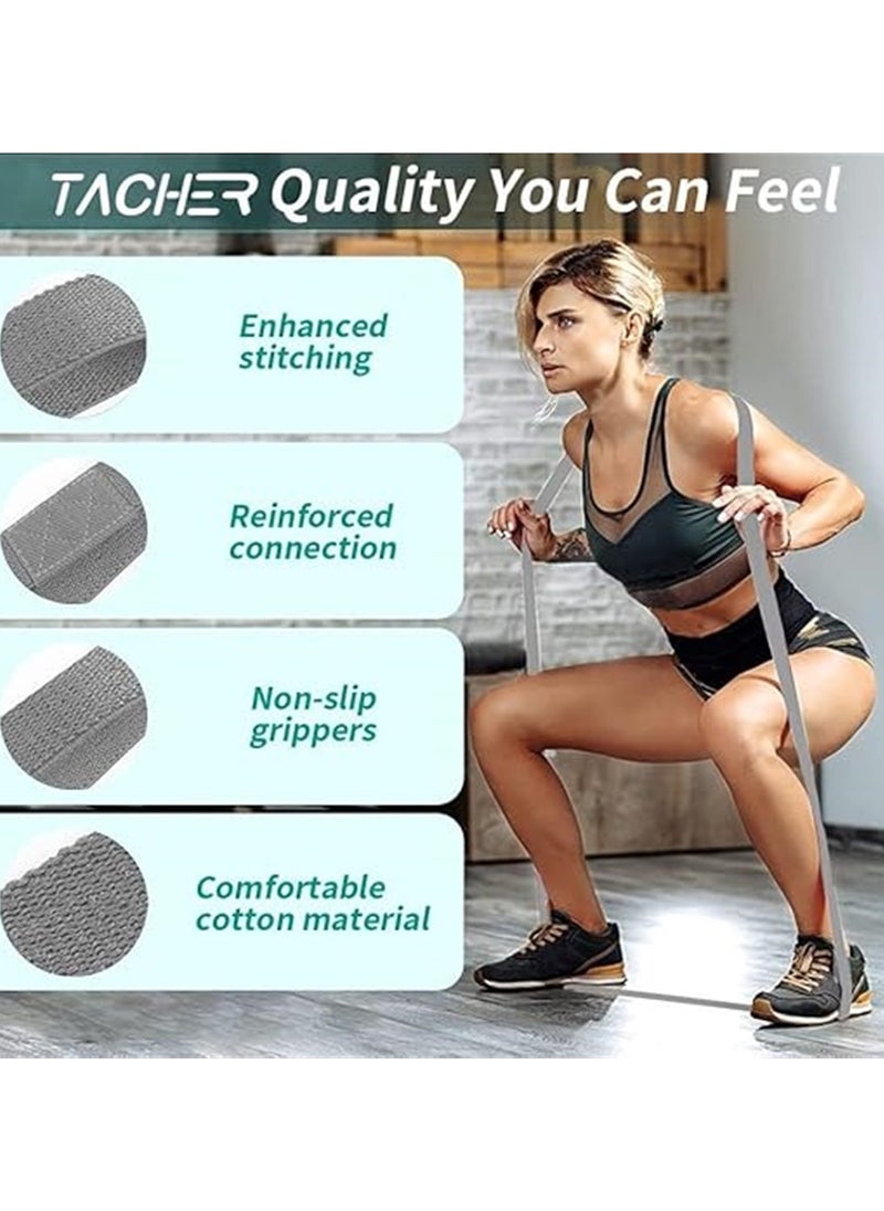 ARCHAEOPTERYX - Long Resistance Bands Set, Fabric Exercise Bands for Working Out, 3 Pack Pull up Assistance Bands, Stretch Bands, Resistance Loop Bands for Training, Physical Therapy, Home Gym Workouts - Image 1