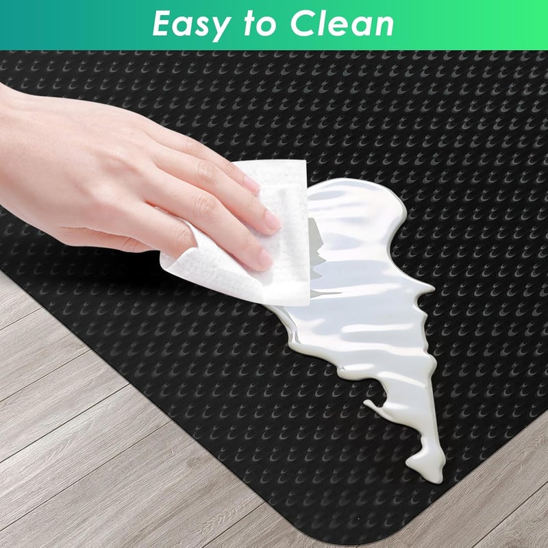 Vicwe Gaming Chair Mat for Hard Floor,36" x 48" Computer Chair Mat for Tile Floor,Anti-Slip Hard Floor Protector Rolling Chair for Office Home - Image 4