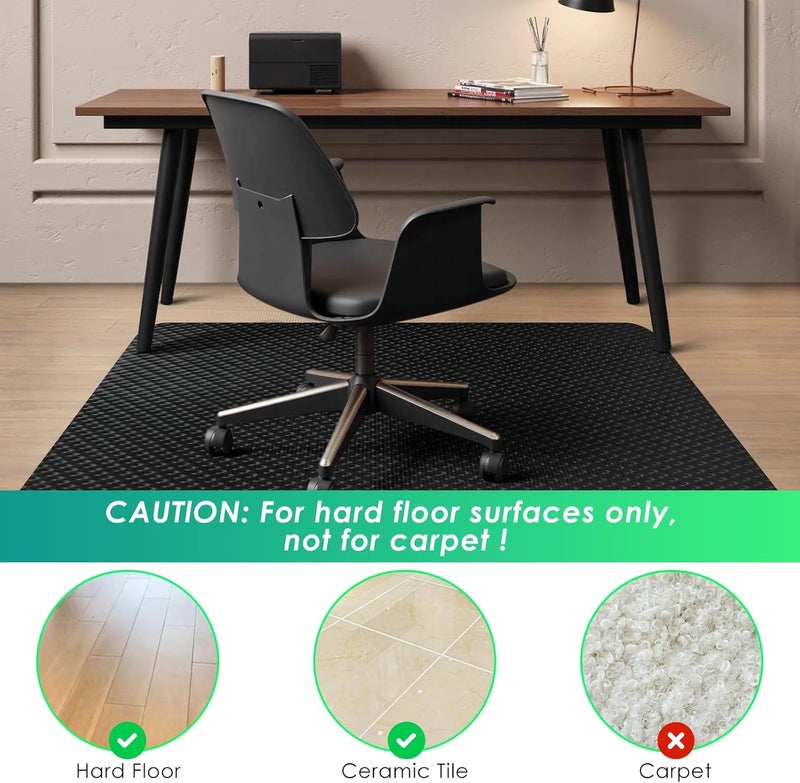 Vicwe Gaming Chair Mat for Hard Floor,36" x 48" Computer Chair Mat for Tile Floor,Anti-Slip Hard Floor Protector Rolling Chair for Office Home - Image 3