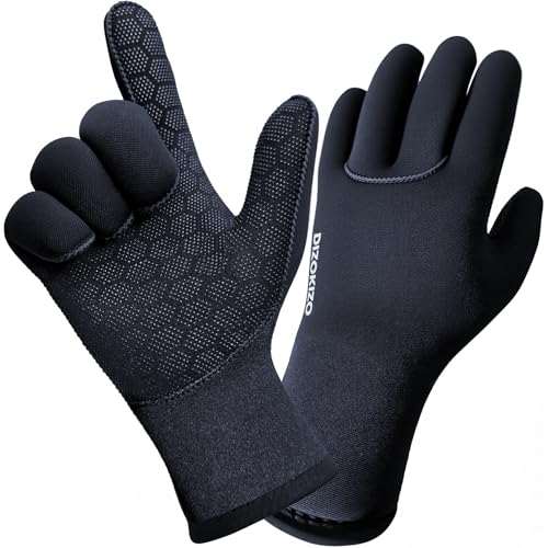 PAWHITS Wetsuit Gloves 3mm Neoprene Gloves Thermal Anti-Slip Diving Gloves for Men Women (M) - Image 1