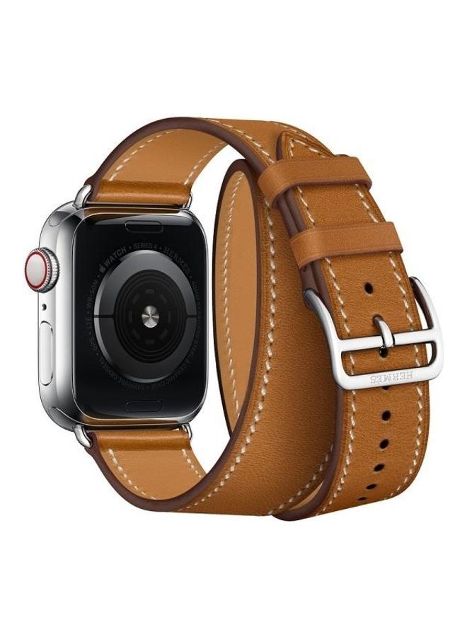 NIBEMINENT Ethnic Replacement Watchband For Apple Watch Series 1/2/3/4/5/6/7/SE 38-40-41mm Brown  - Image 3