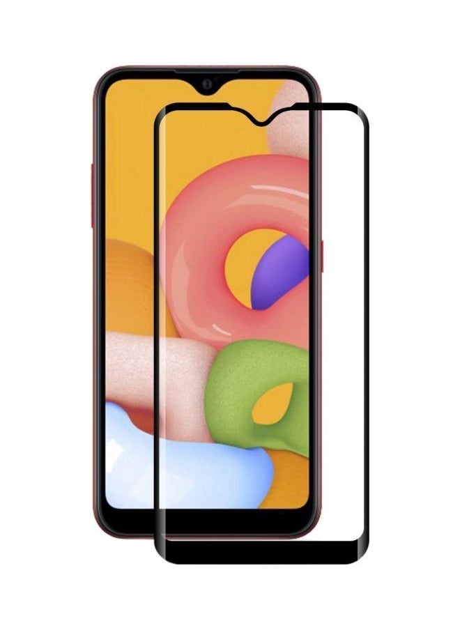 ماركة غير محددة واقي شاشة من الزجاج المقوى 9D Shield لهاتف Samsung Galaxy A01 أسود / شفاف  - Image 1